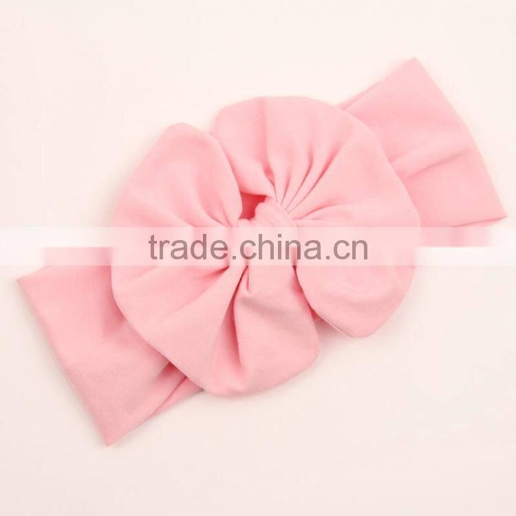 Boutique fancy baby messy bow head wrap , chic toddler girls hair headband M5062008