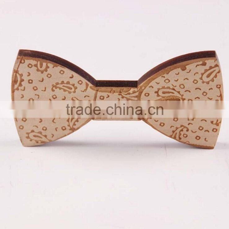 Wooden Bow Tie Novelty Men's Gifts Wood Wedding Wood Tuxed Bowtie Necktie