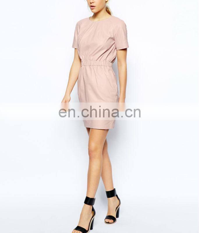 CHEFON Premium Leather Mini Wiggle petite casual dresses