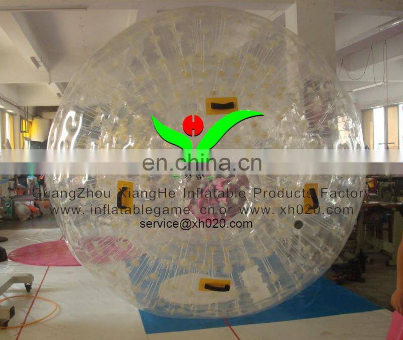 the latest craze brand new inflatable shining zorb avoid normal rides up and running china 100% safety high quality zb224