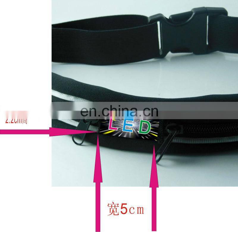 led belt men sport belts Sport belt with pounch