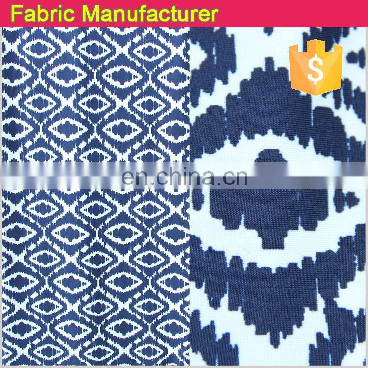 stretch DTY 100% polyester jersey knit print fabric