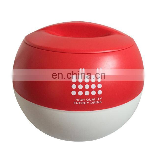 Double Wall Plastic Ice Bucket / Ball Shape Ice Bucket