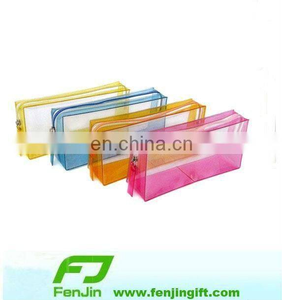 rectangle vinyl pvc bags with zipper