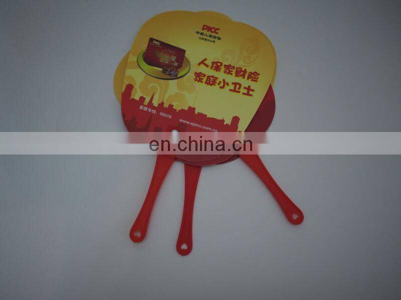 Cheap hand held shape customized fans