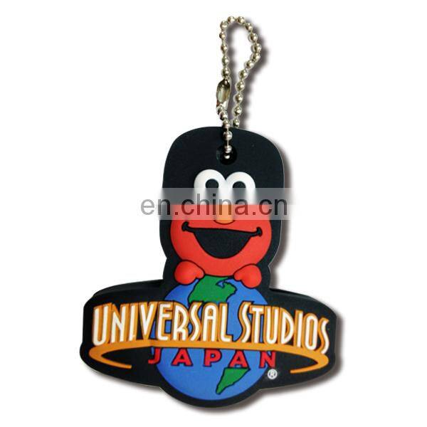 Soft PVC torch keychain with light