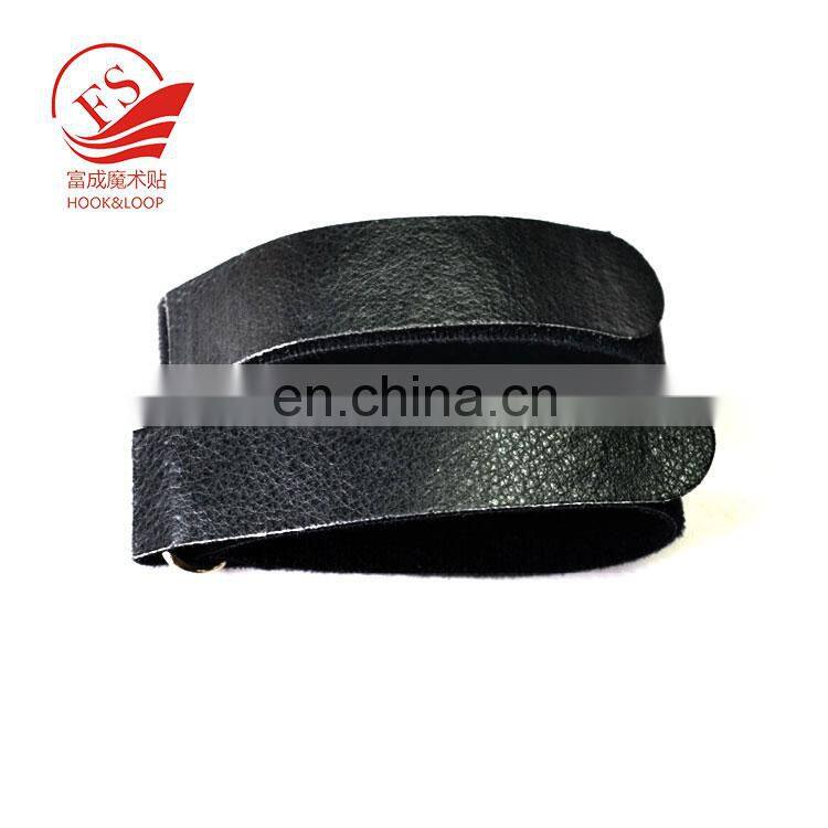 High quality double side velour tape mental buckle hook loop packing strap