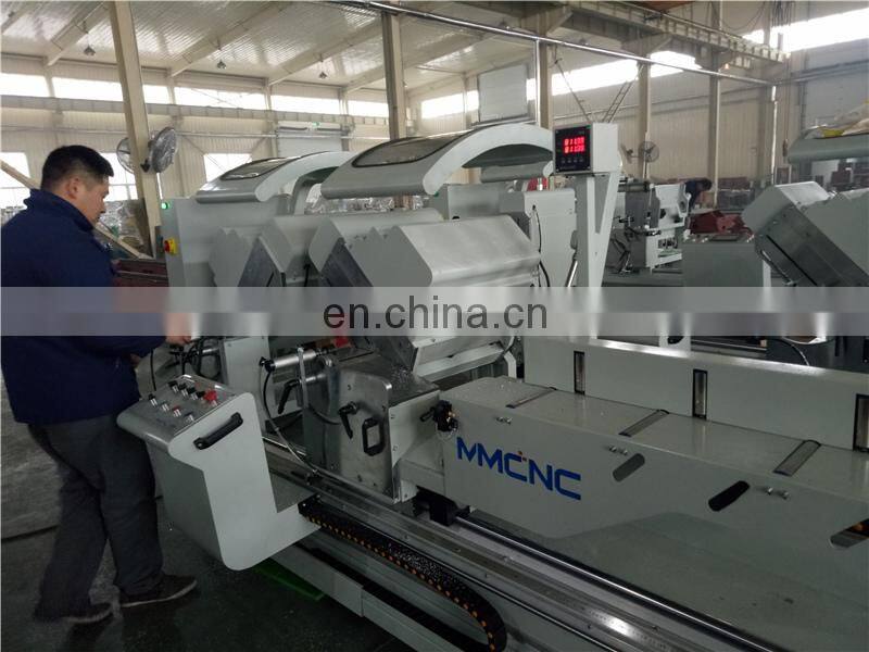 Attenion us.CNC Multi-function Double-head Cutting Machine