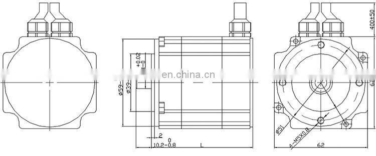 12V 24V 48V DC type 1NM 3000RPM Brushless DC Motor BLDC S740 for manufacturing devices