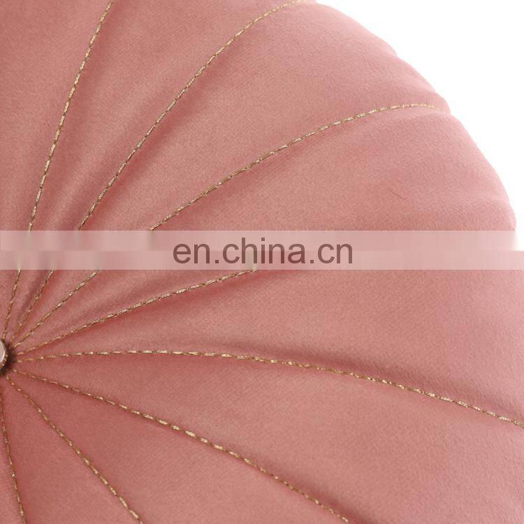 Wholesale Comfortable Fashion Micro Mink Circle Chair Cushions with Button for Living Room