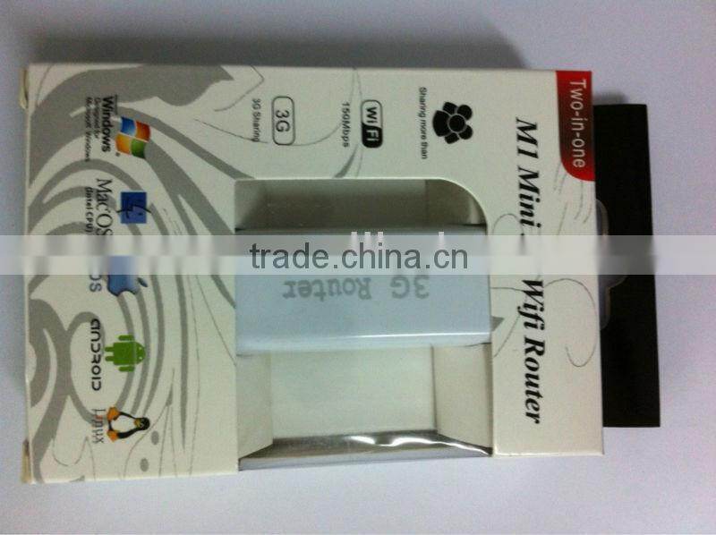 150M and USB powered smart 3g wifi router with Rj45 port
