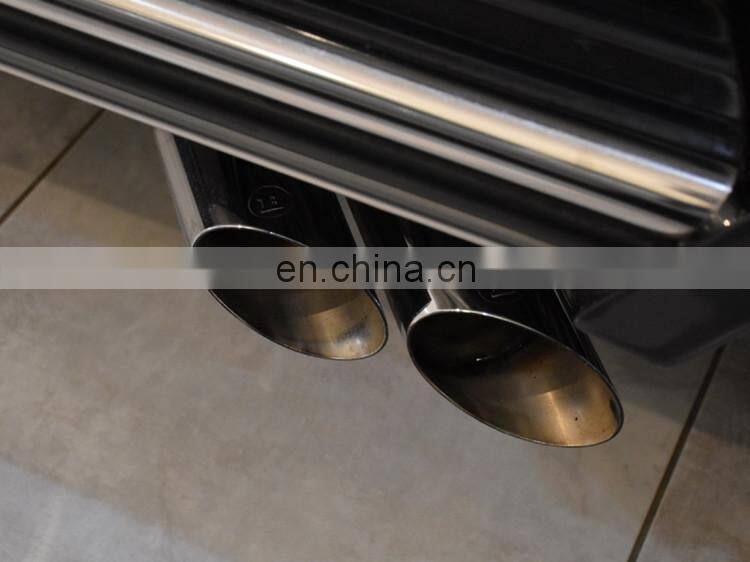 G CLASS W463 g63 g65 exhaust system for w463 g500 g63 g65 exhaust muffler tips B style sliver and black color