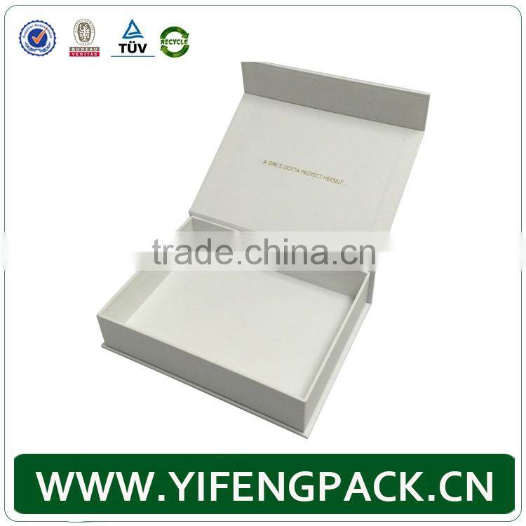 custom white cardboard paper packaging t-shirt box