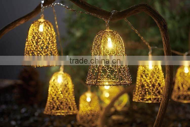 LED Fairy Lights Golden Mesh Teardrop Christmas String Lights Ideal for Wedding, Christmas, Patio, Lawn, Path Party String light