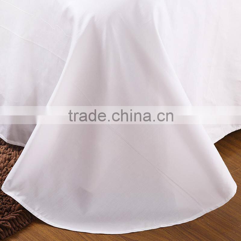 Black and white 100% cotton luxury embroidered hotel bedding set professional commercial bed linen