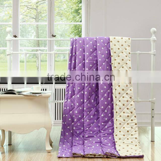 100% polyester Queen size printed yellow floral bed quilt queen chinese comforter set