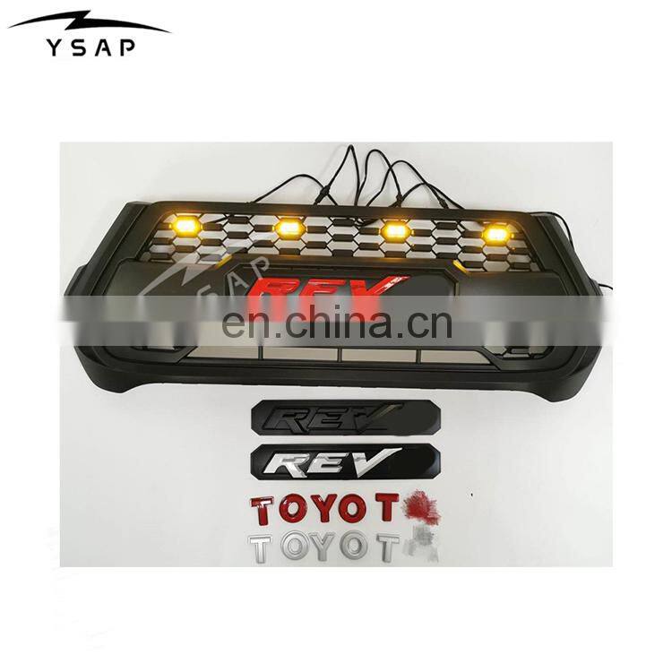 2021 New Style factory price black Grille for Hilux revo Rocco