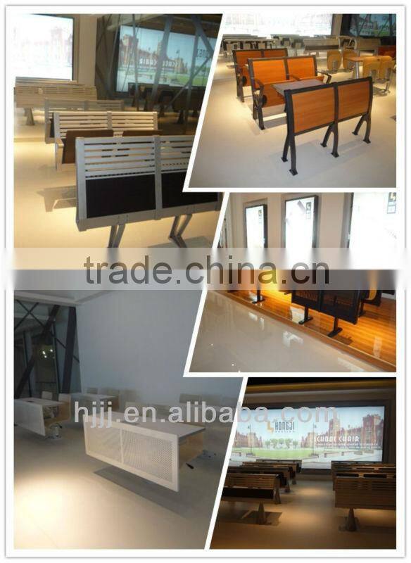 Durable double connected school classroom desk and chair TC-971A-V for student