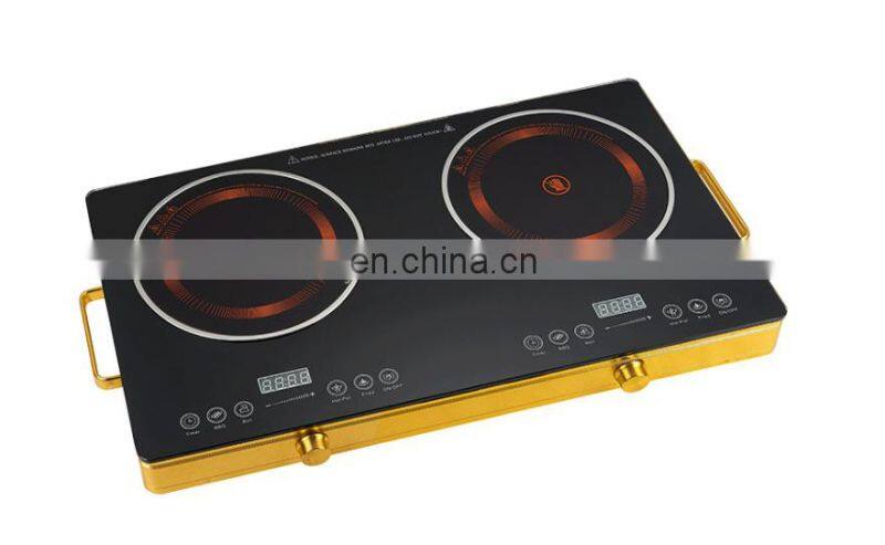Induction cooker 110v/220v 2000W touch control black color easy to operate rice soup milk hotpot rice keep warm function