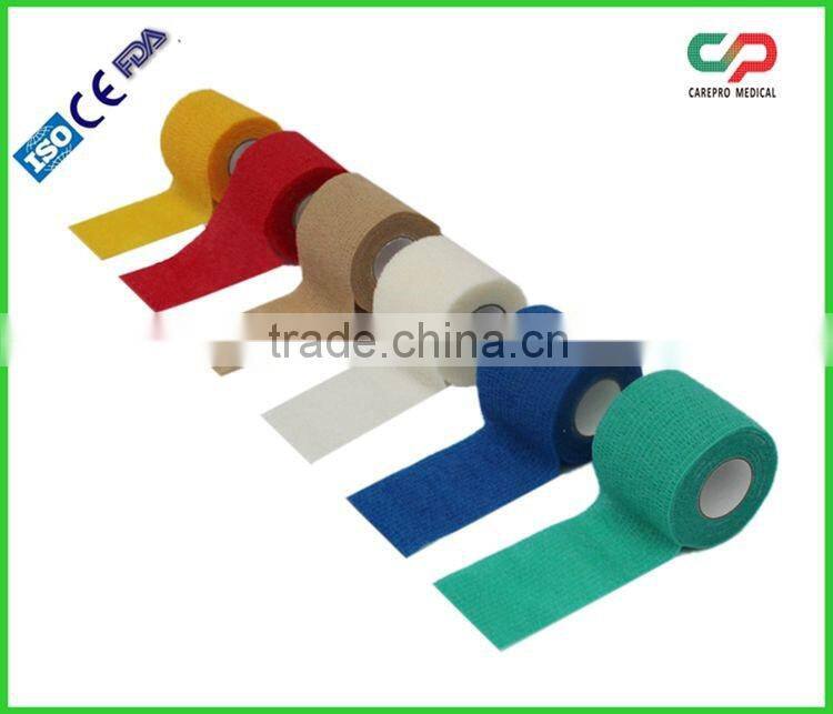High Quality Medical Non woven Cohesive Elastic Wrap with CE FDA