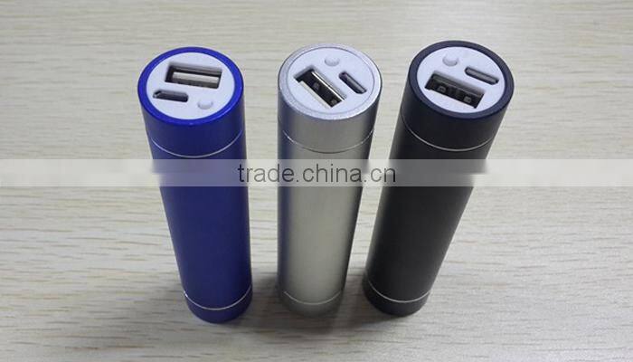 2600mAh universal portable power bank with led flash