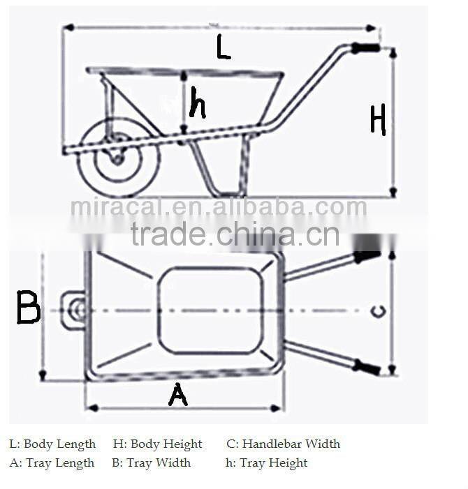 alibaba express jinhua kaituo measure tools wb6401 garden wheelbarrow