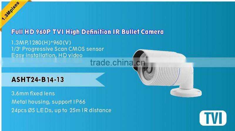 Global Trade 1.3Mega Pixel TVI IR Weatherproof Bullet 720P Camera CCTV TVI Smart