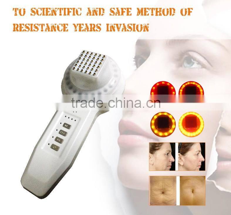 Personal care portable RF device with LED home use tripollar rf machine