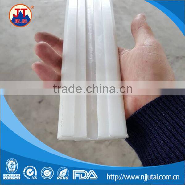 White plastic guide rail UHMWPE linear guide