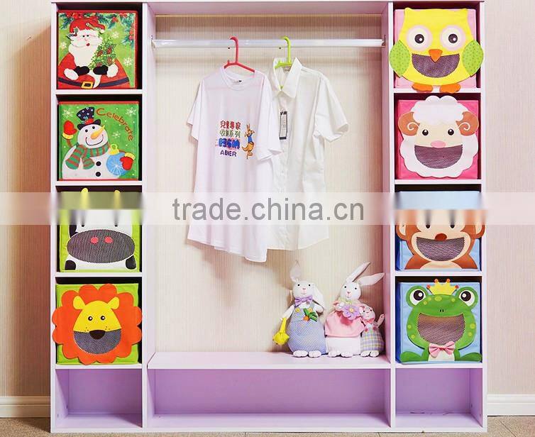 Cartoon Animal Multifunction Non Woven Fabric Organizer Box Storage Bins