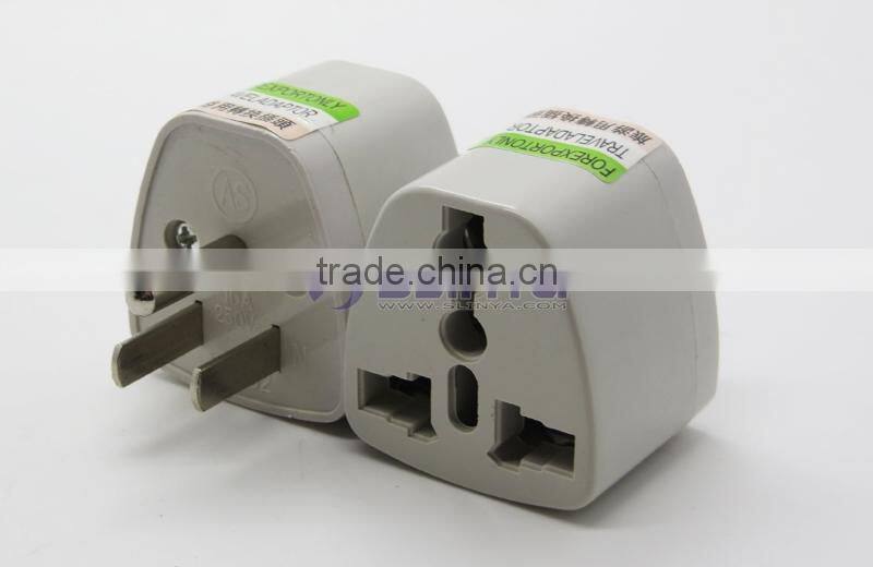 Manufacturer directly supply Universal to USA Plug Adapter with Ground Plug, 3 pin Universal AC USA Travel Adapter