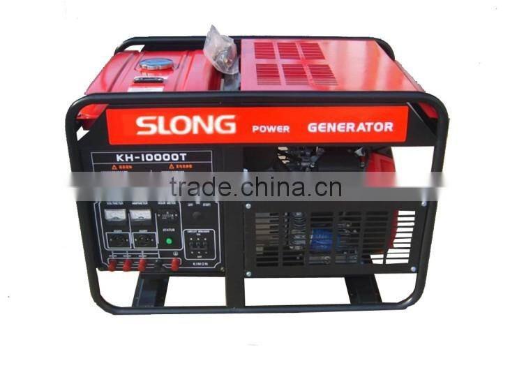 8500w key start portable gasoline generator with wheel kit