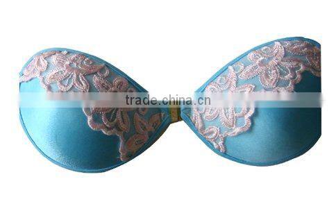 Front open sticky invisible self adhesive big women hot sex bra invisible bra