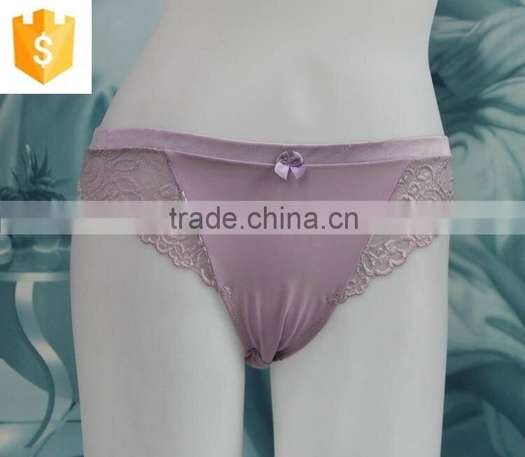 high quanlity sexy lady nylon briefs underwear very hot satin lace girls thong panty