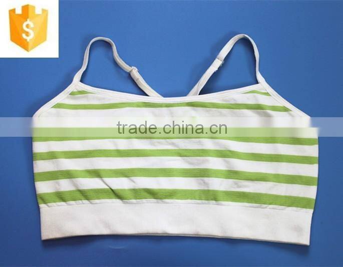 Girls Seamless Underwear, Seamless Bra, Shadow Stripe Underwear for Young Lady