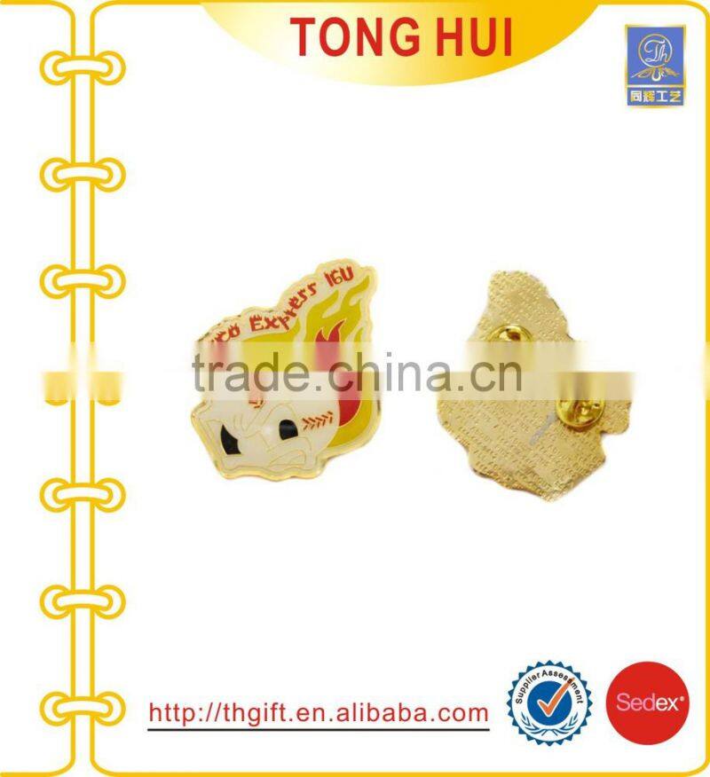 Customized Club filling Paint metal pin badges