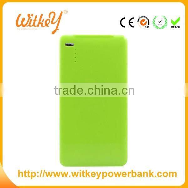 Colorful Ultra thin small USB charger Mobile Phone Power Bank
