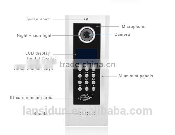 touch screen video intercom door phone