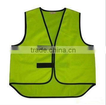 100% Polyester Hi- vis Green Safety Vest Working Uniform
