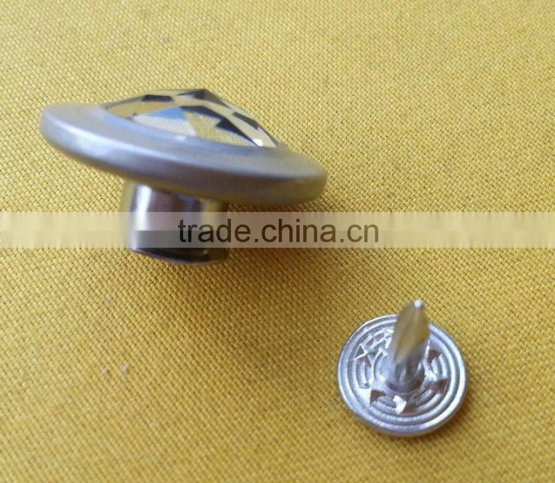 20mm Rhinestone Metal Jeans Tack Button For Jeans Clothes --- J1548