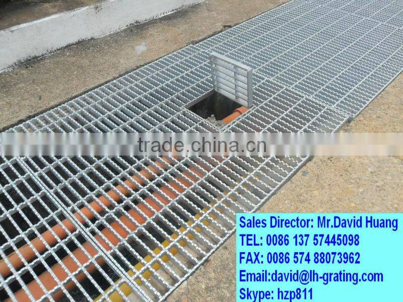 galvanized trench cover,galvanized drain steel grating,galvanized steel grating walkway