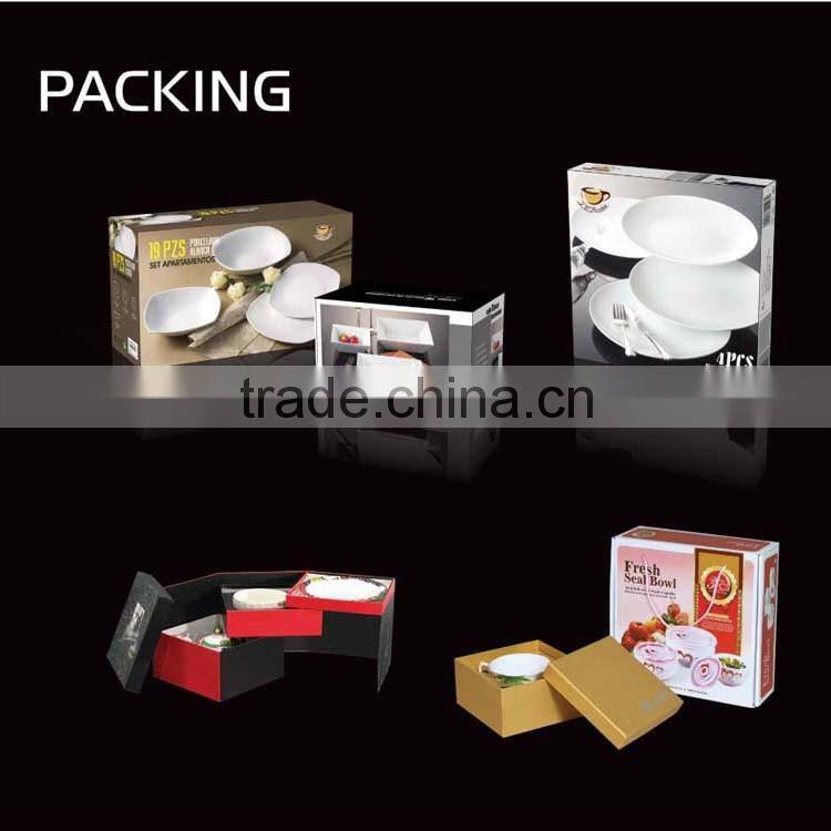 Porcelain Ceramic Rectangular Serving Platter, Small