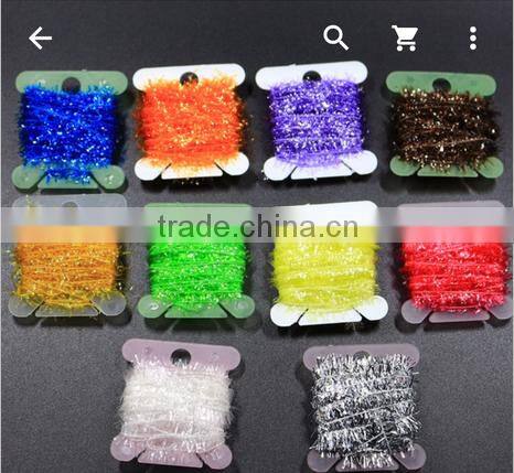 Special fancy yarn/ Shinning lurex feathers yarn polyester nylon material