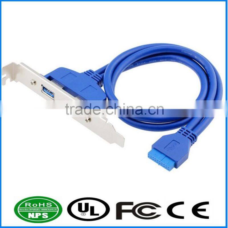 Dual USB3.0 AF To 20Pin Computer Front Panel Cable PC Case PCI Dam Board Cable
