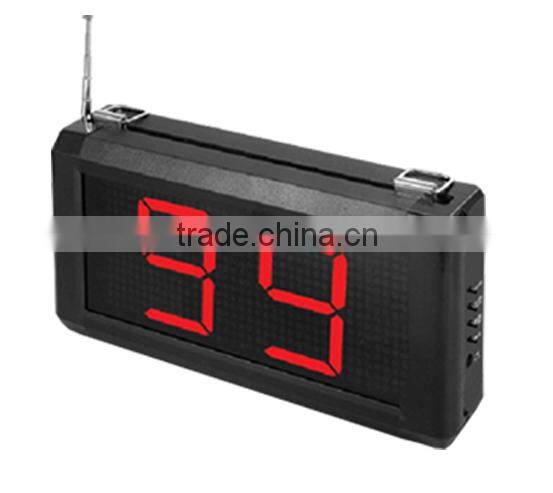 Customer queue pager system numeric keypad with number monitor used in the hospital/clinic/restaurant