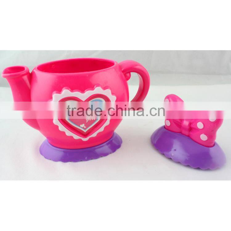 Hot selling plastic teapot & cups set toy for play