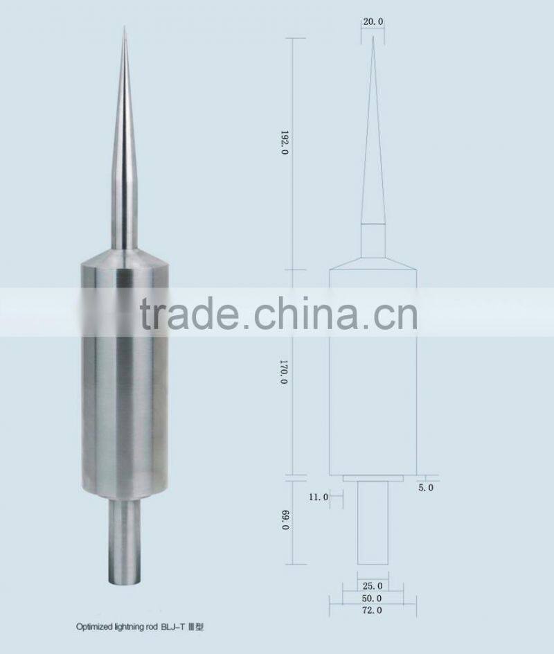 High quality lightning rod,berkley lightning rod shock,lightning arrester