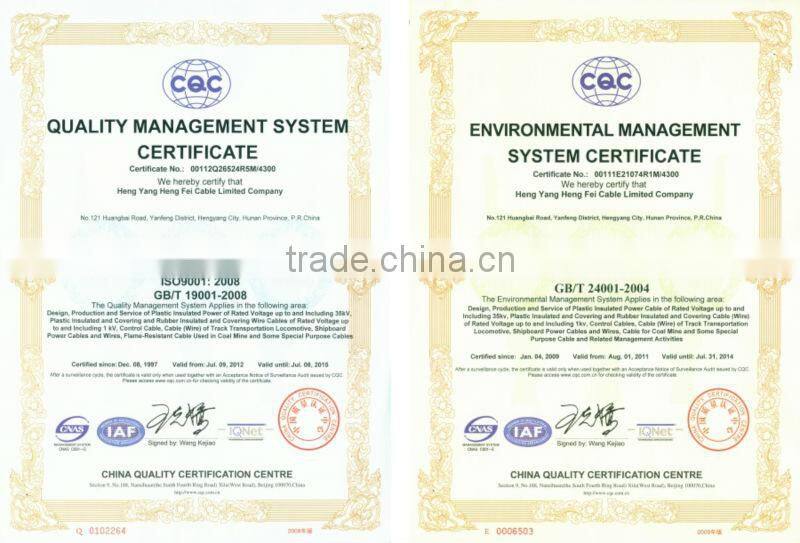 XLPE insulated STA/SWA power cable with copper or aluminum conductor