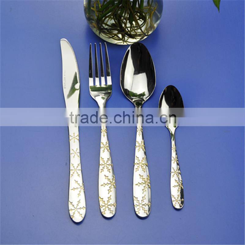 High quality wholesale stainless steel tableware with elegant design