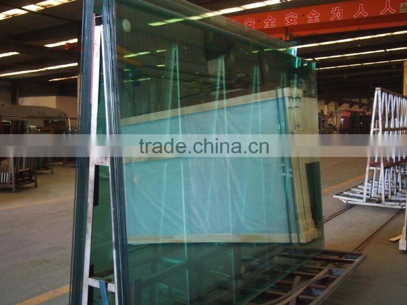 6mm+0.76mm+6mm double glazing tempered laminated glass manufacturer price